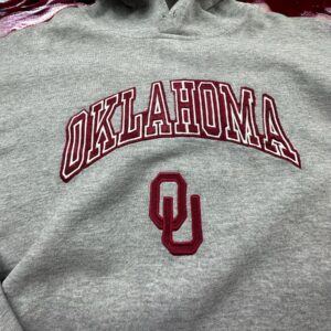 Sweat à capuche Universitaire Oklahoma – Taille L