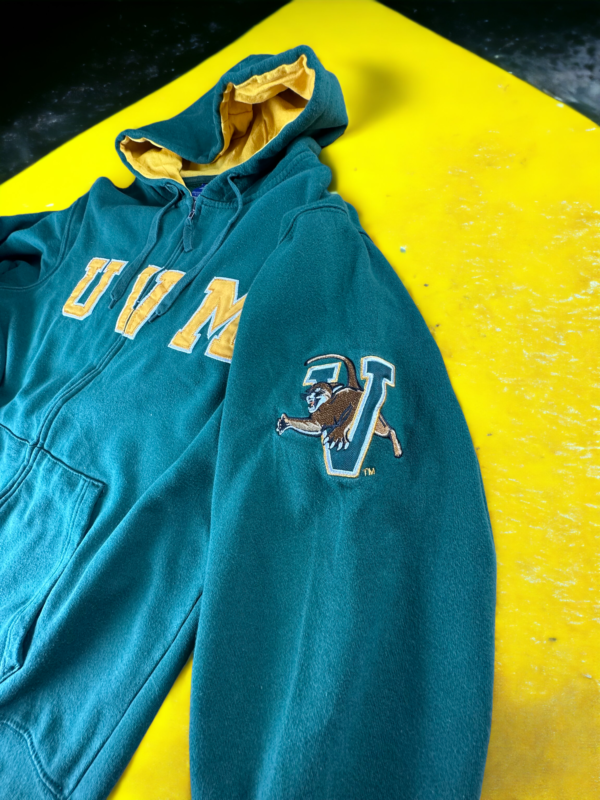 Sweat zippé à capuche Universitaire UVM - Taille M – Image 2