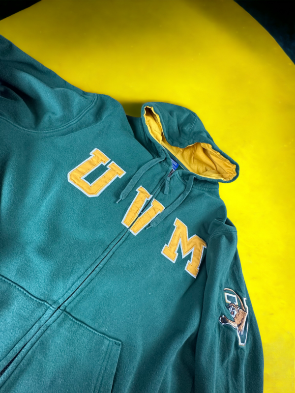 Sweat zippé à capuche Universitaire UVM - Taille M – Image 5